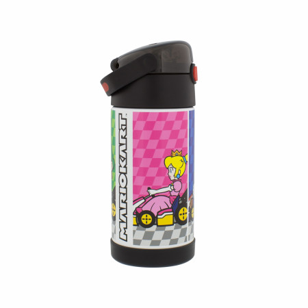 Super Mario Bros. Mario Kart Thermos 12oz Water Bottle with Straw